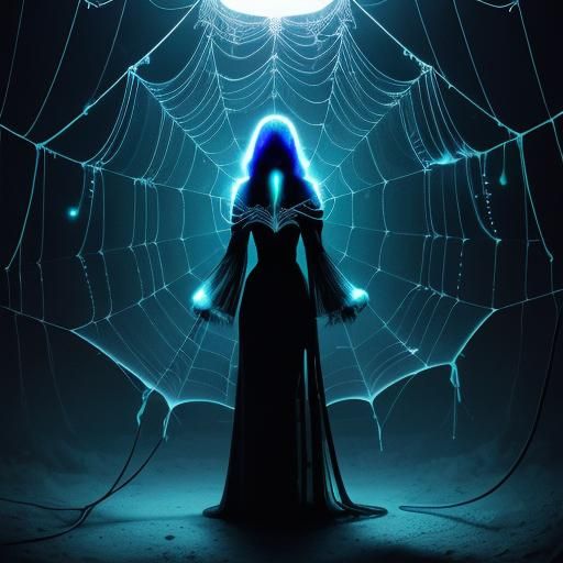 bioluminescent figure