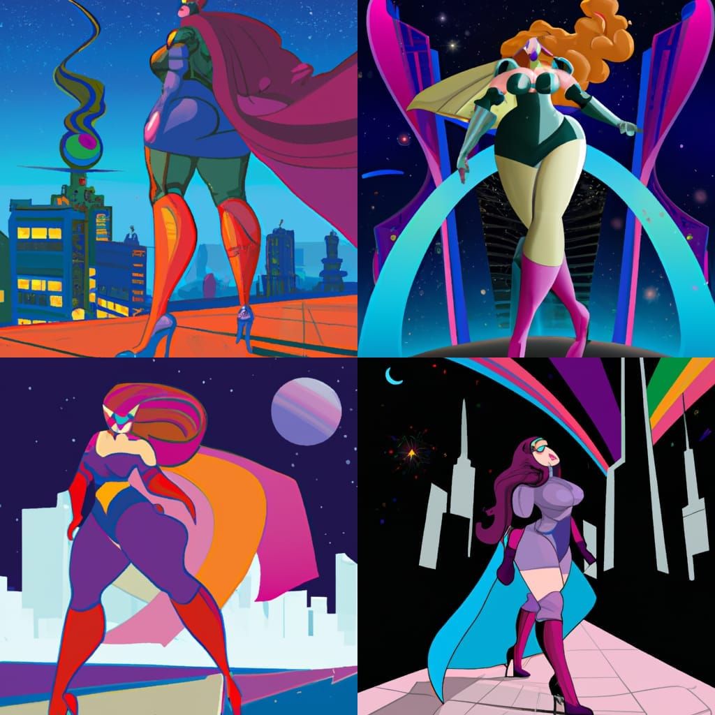 Cyberpunk Goddess Empresses on Mars