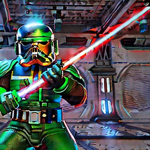 Galactic Landscape in Cyberpunk Style