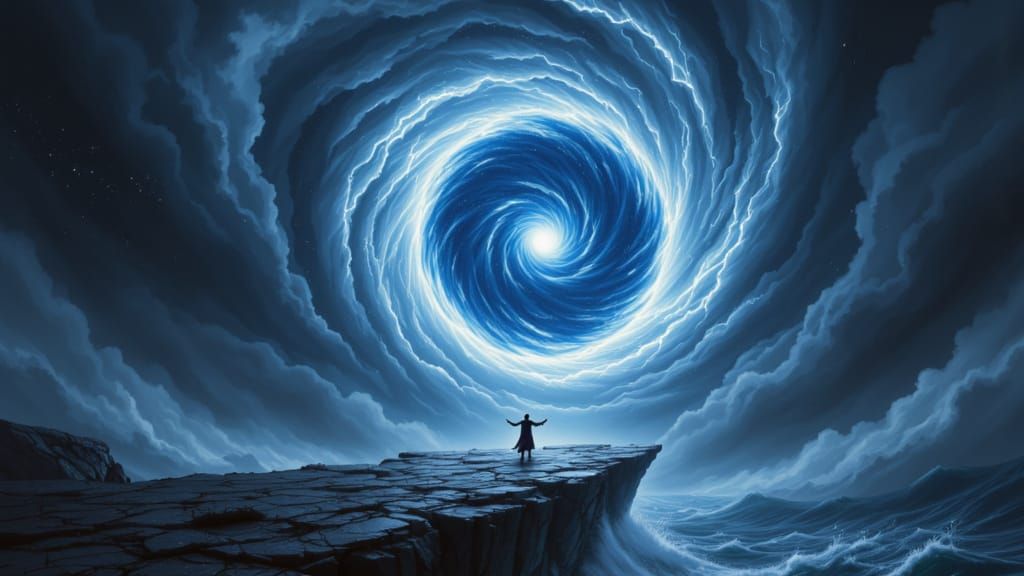 Sorcerer Captures Storm Elemental in Sphere of Light