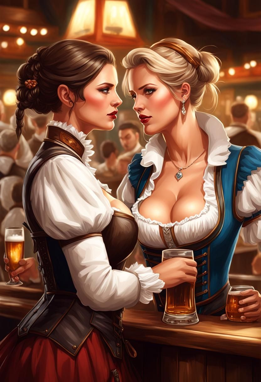 Steins Clashed in a Vibrant Austrian Pub