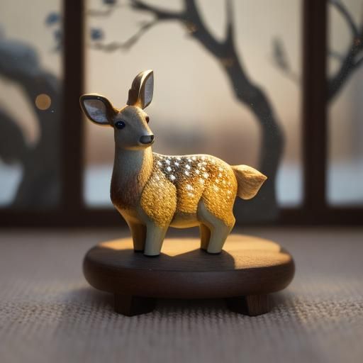 Whimsical Deer in Soft Focus