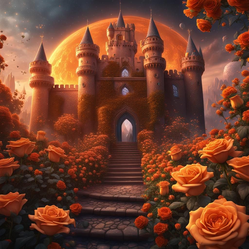 Vibrant Fantasy Realm Castle