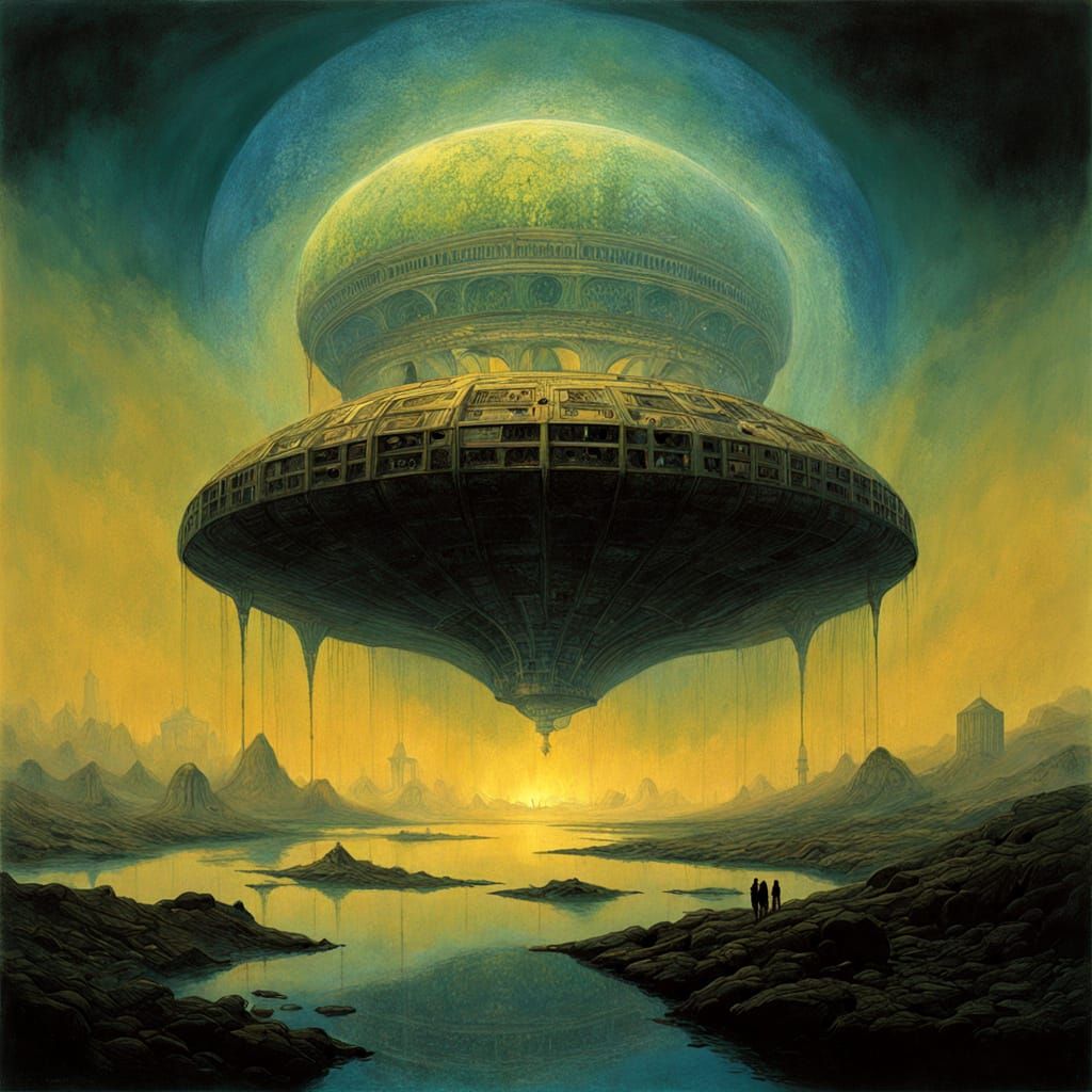 Ethereal, Fractal Non-Euclidean Blob in Cosmic Space