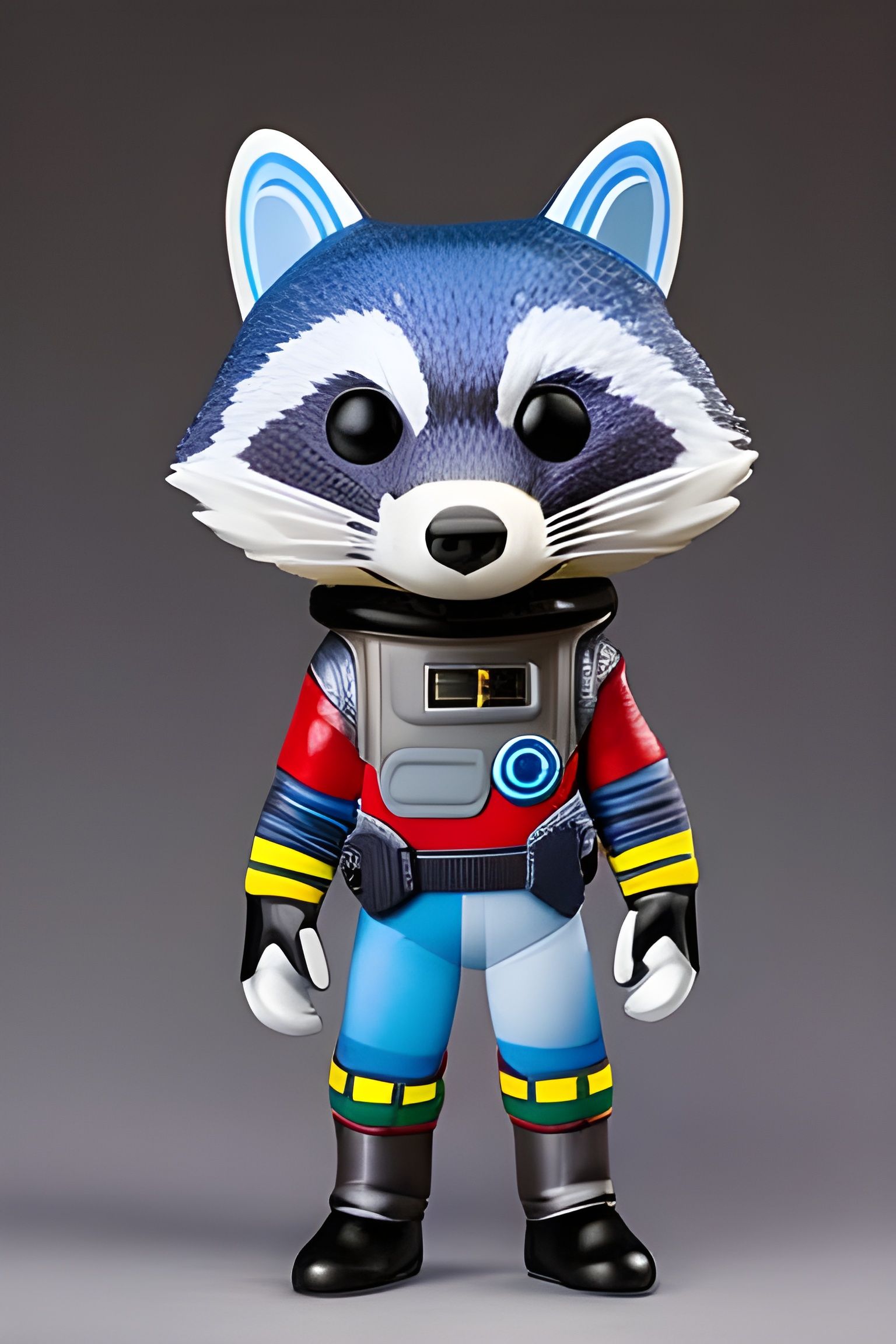 Cyberpunk Rocket Raccoon Funko Pop in Space