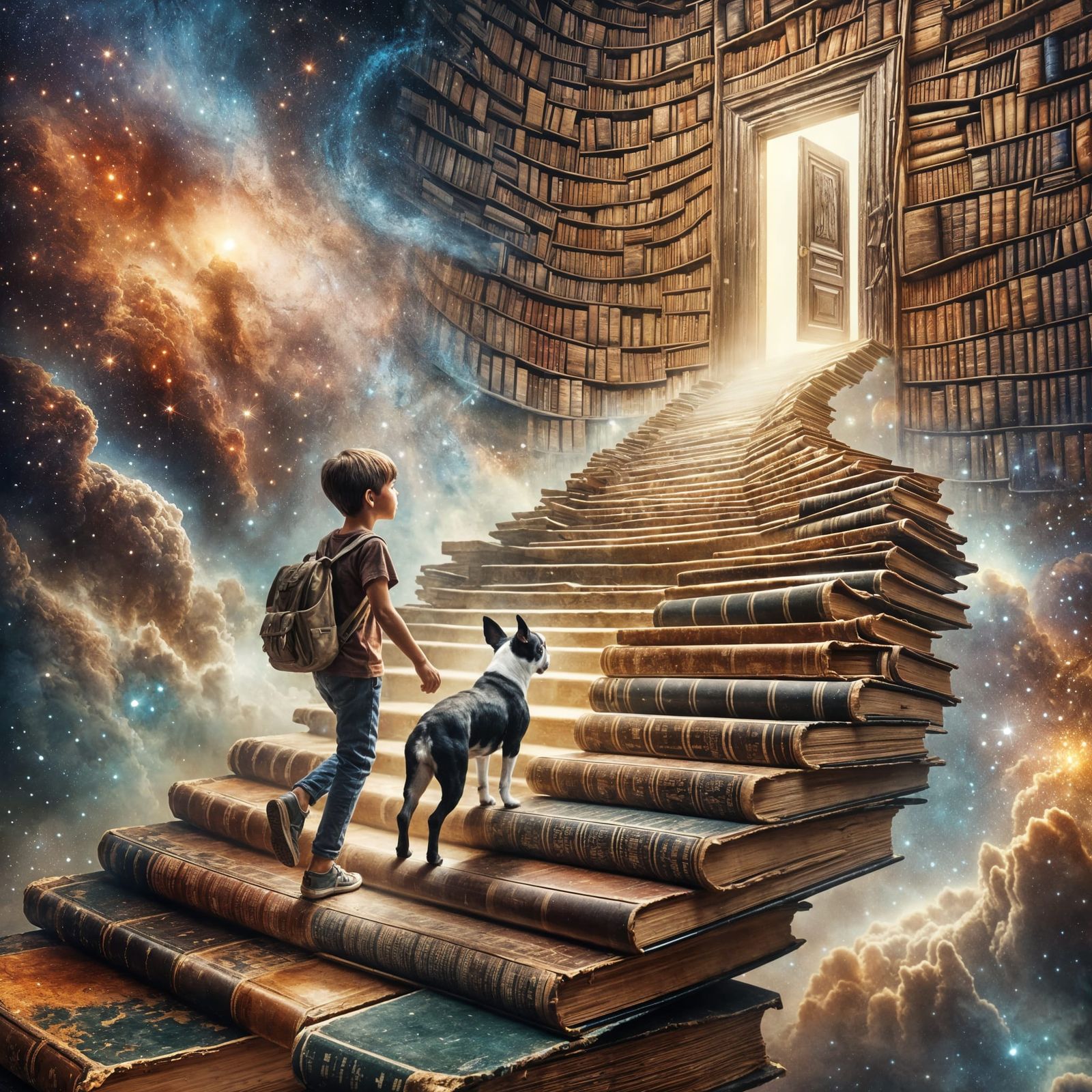 Boy and Dog's Mystical Journey to Space