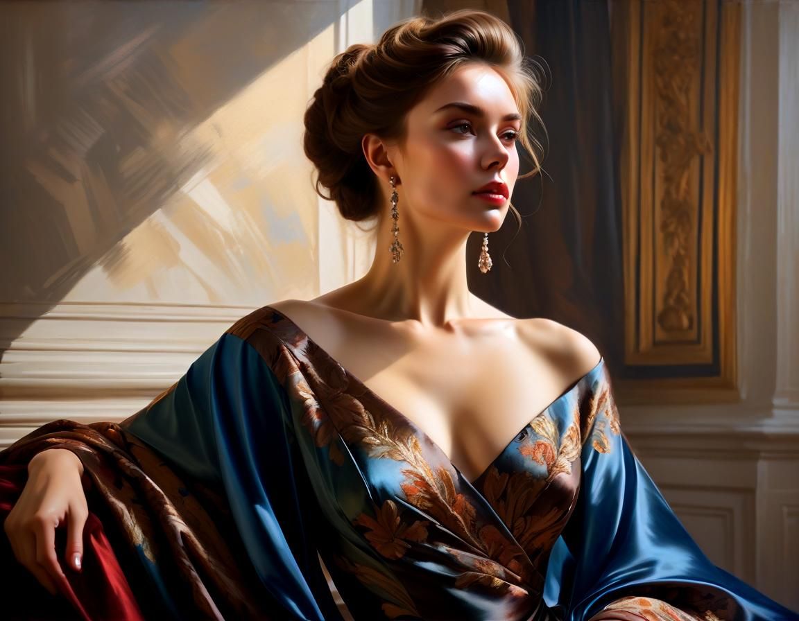 Ethereal Russian Beauty in Warm Luminous Tones