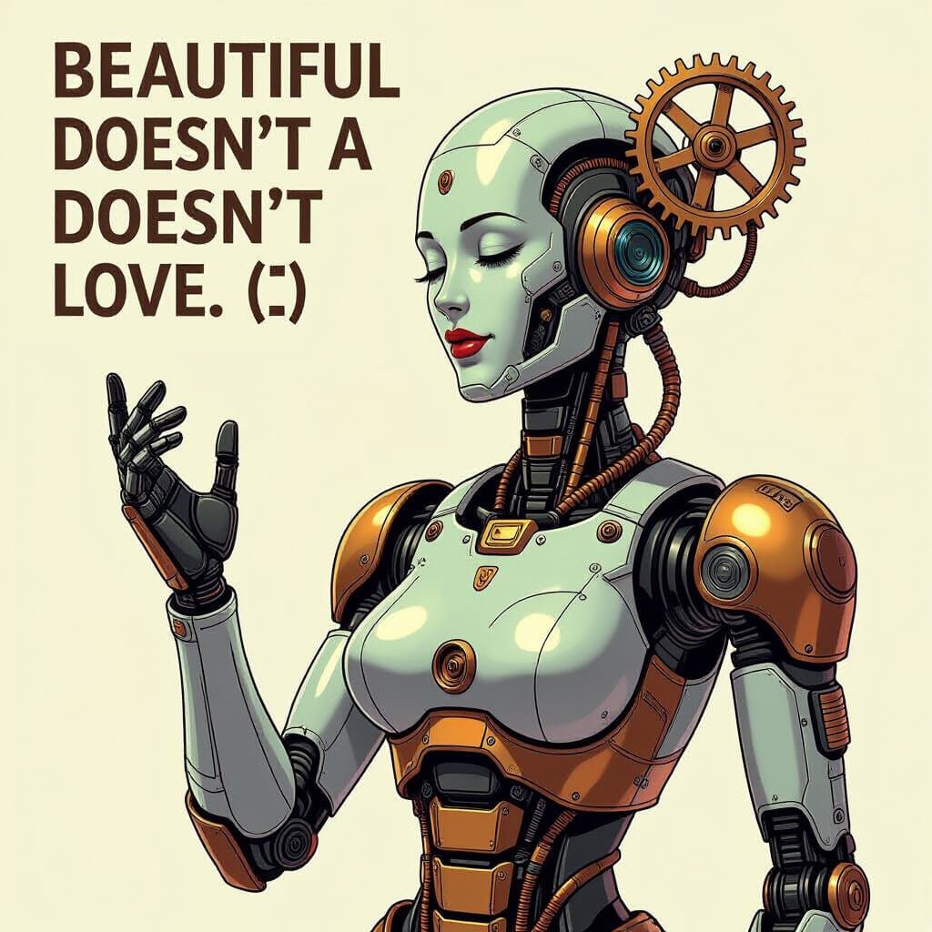 Steampunk Robot Woman's Unrequited Love