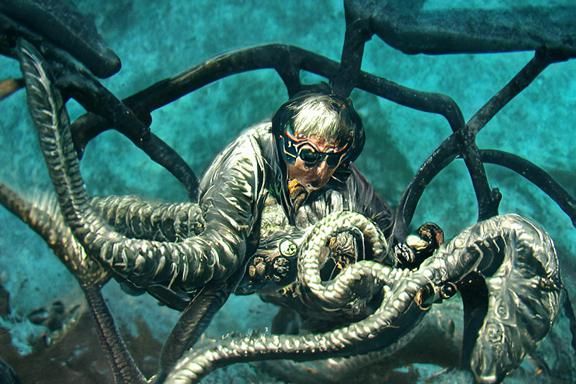 Cyberpunk Horror Doctor Octopus in Dark Medieval Style