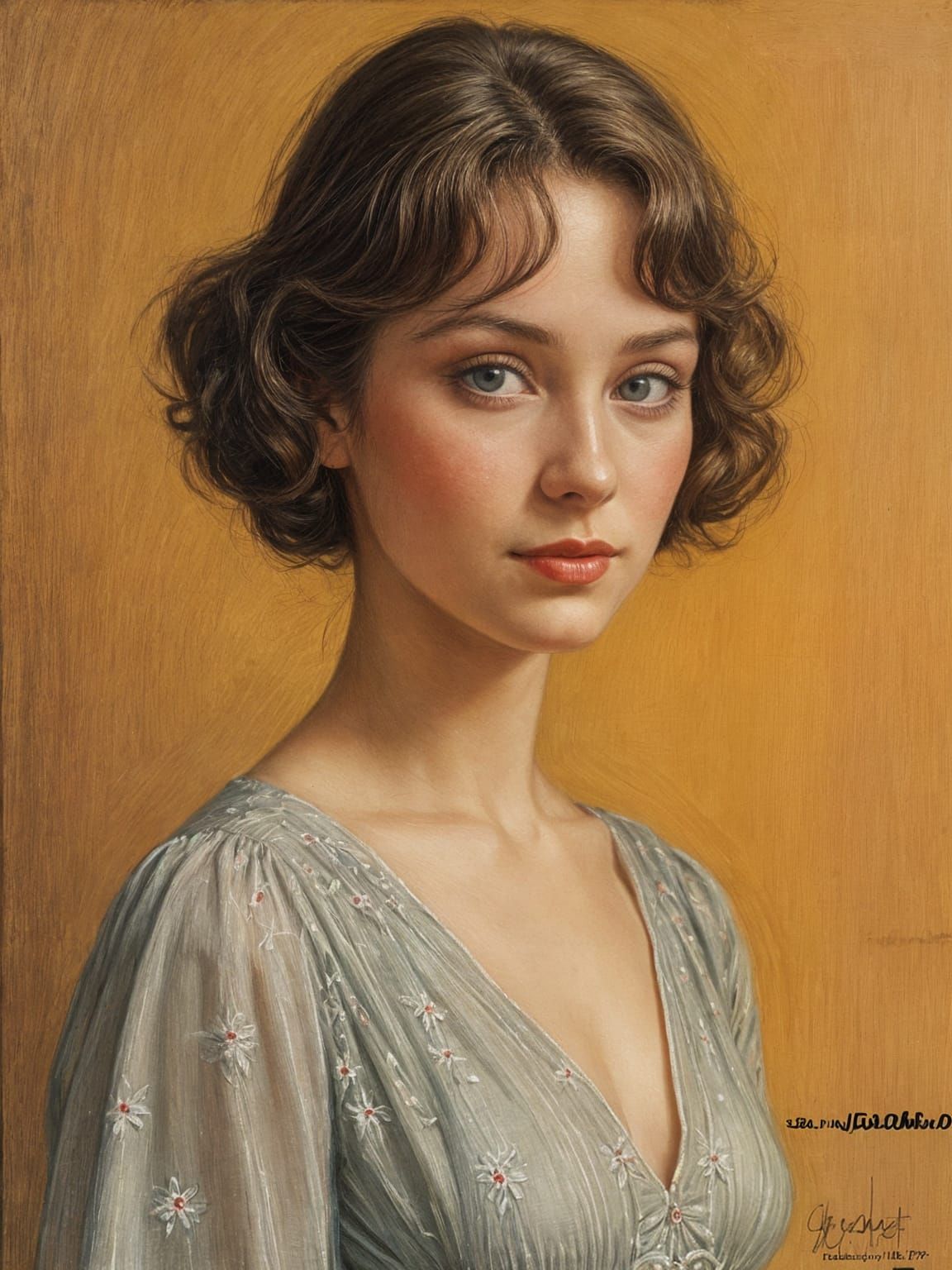 A 1930s Woman's Portrait in Soft Pastel Colors