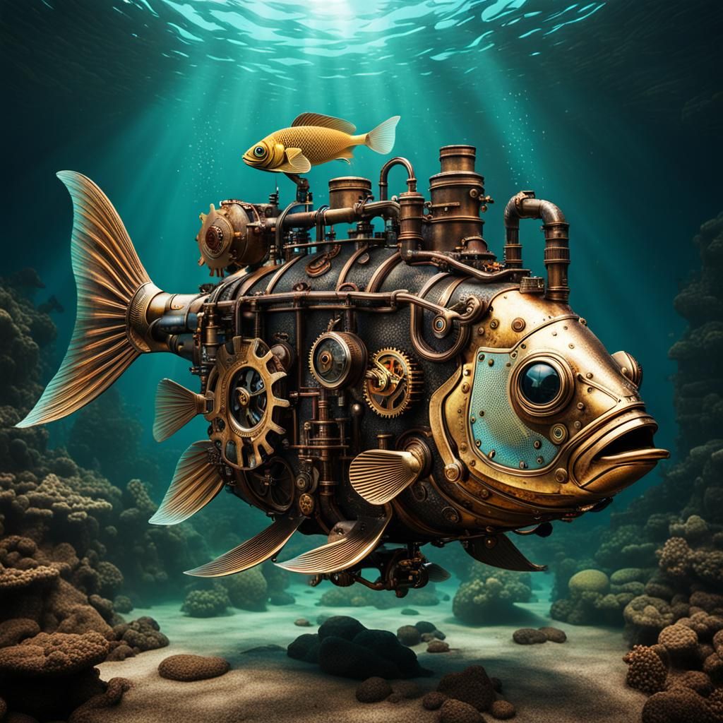 Steampunk fish