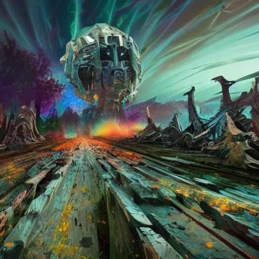 Majestic Kethprol Warrior Rises Amidst Celestial Vortex in C...