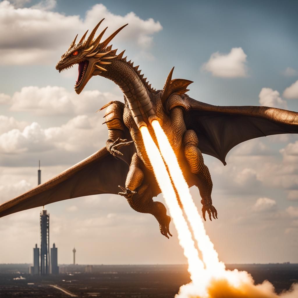 Elon Musk Battles Mecha King Ghidorah Over Texas