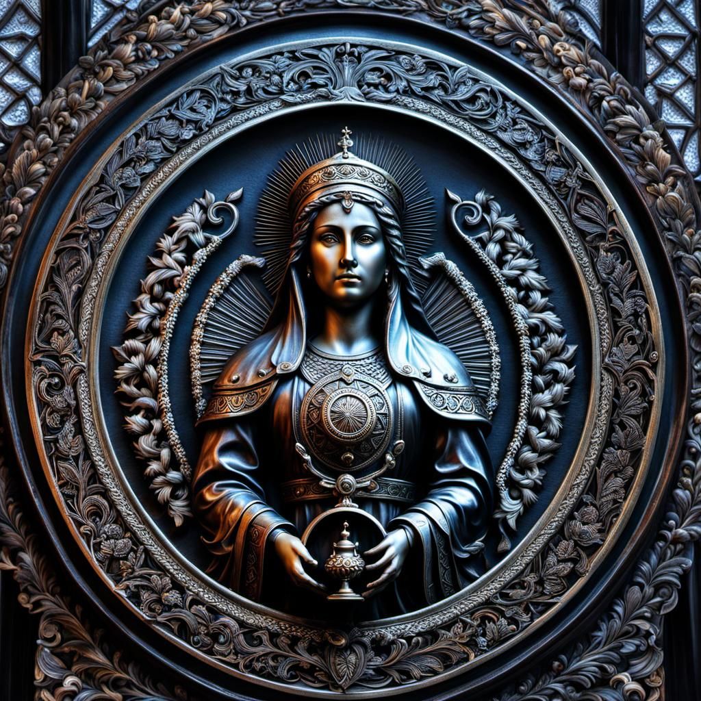 Solomon's Seal Surrounds Enigmatic Woman