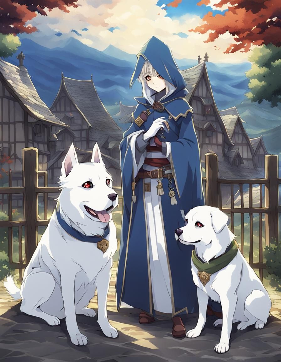 Medieval Ghost Canines Emerge from Card Character Art