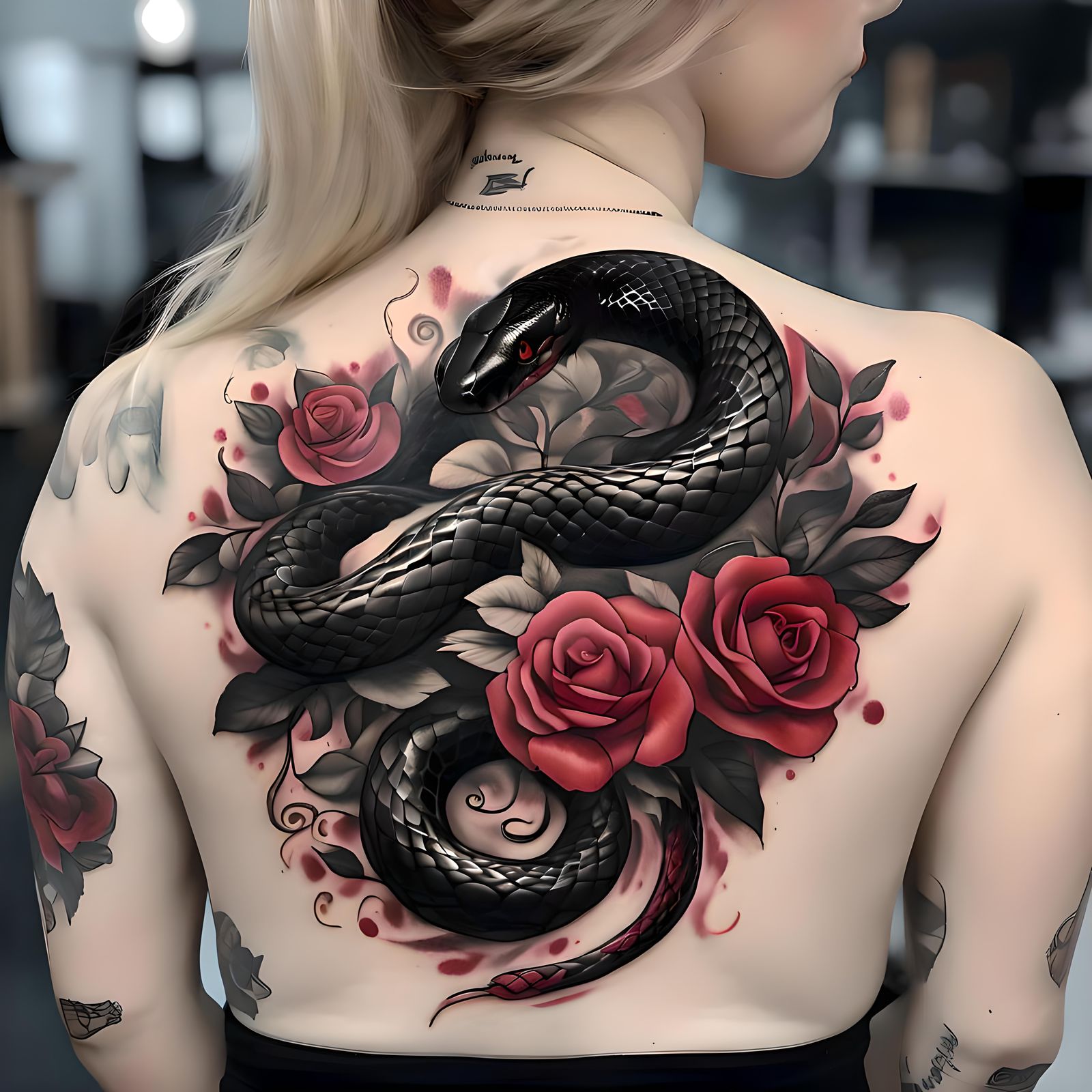 <lora:Tattoo Designs:1.0> A 64K hyperrealistic extremely , p...