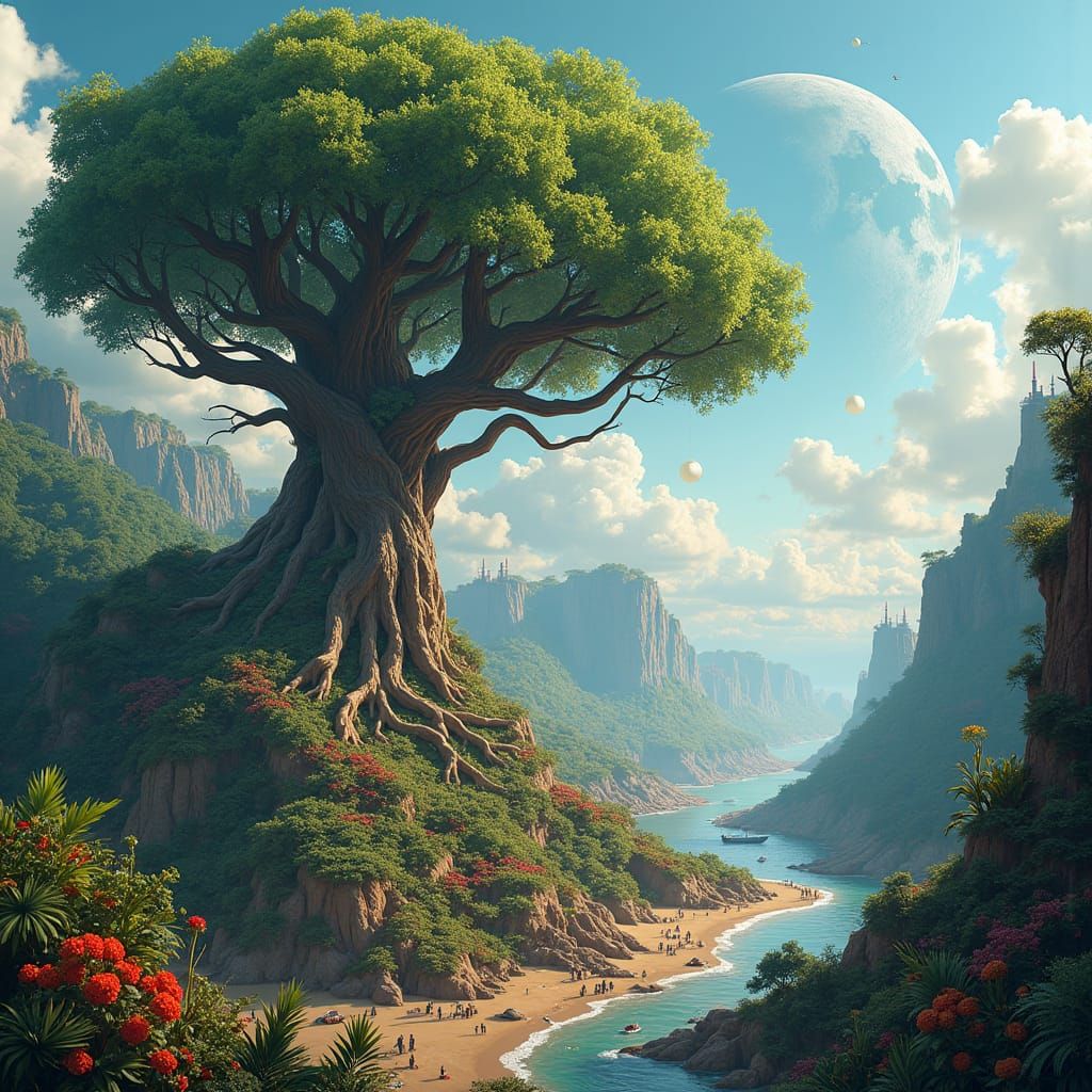 Environmental Impact of Diets: Lush vs. Polluted Landscapes