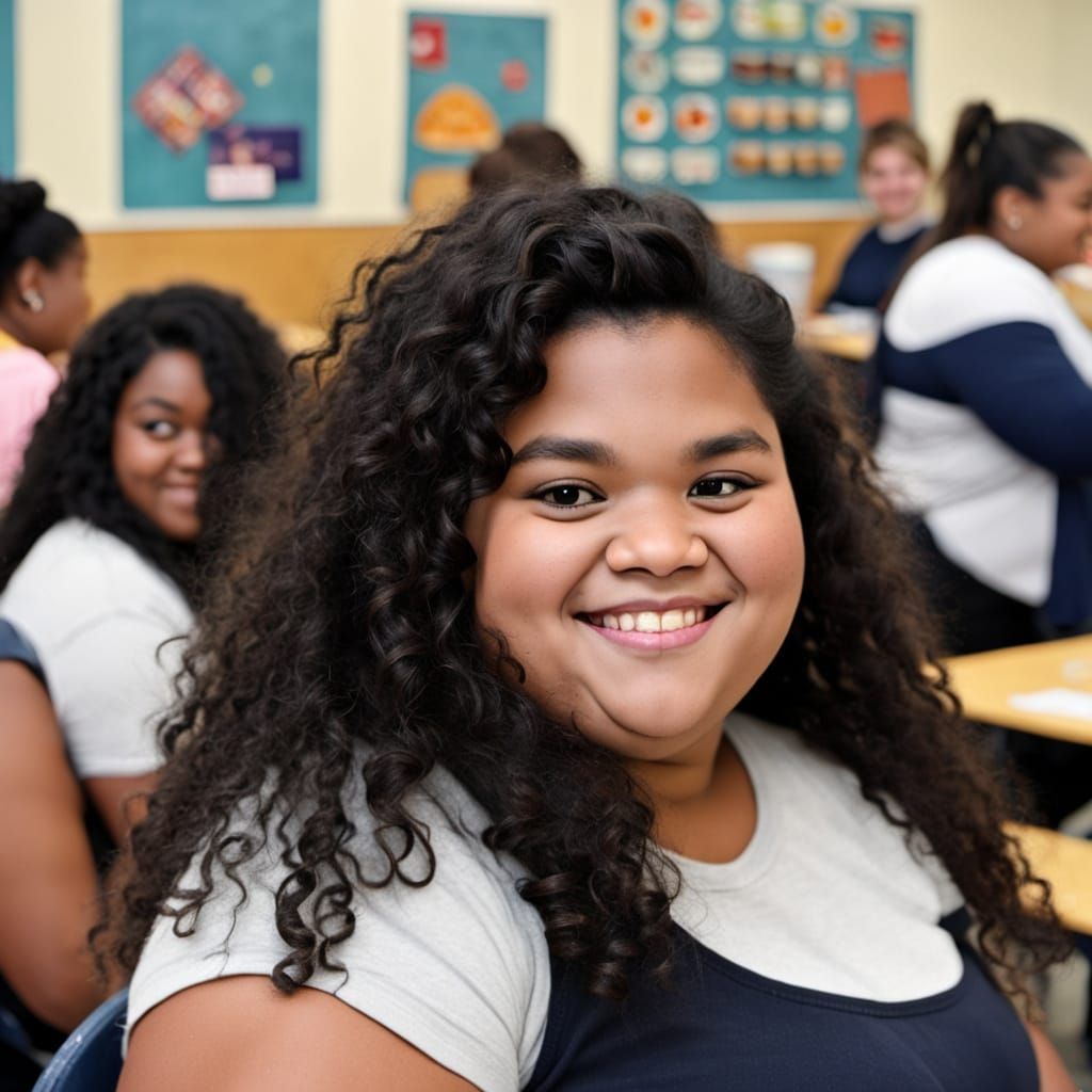 Fat French Girl with Unforgettable Smile