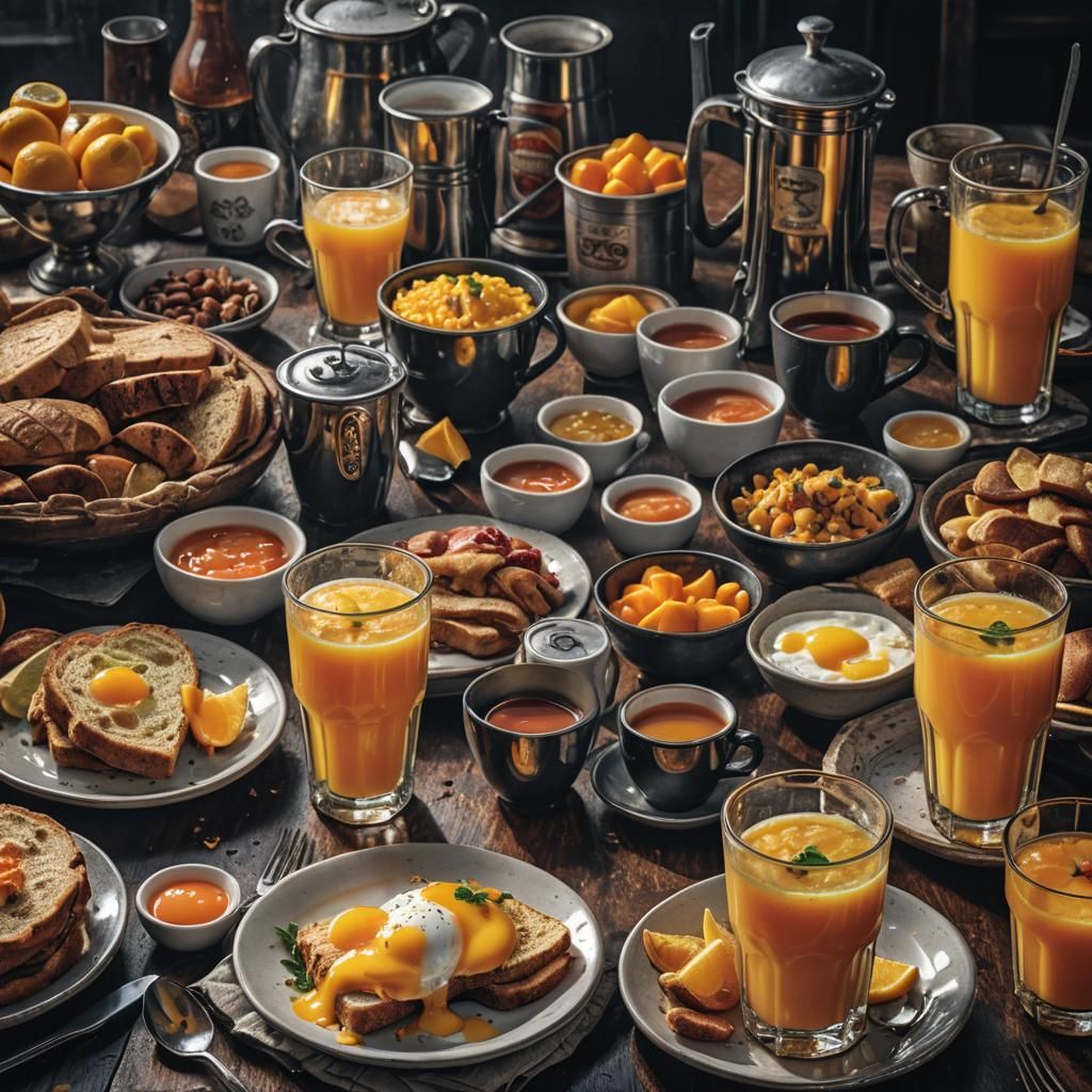 Hyperrealistic Morning Scene with Perfect Composition