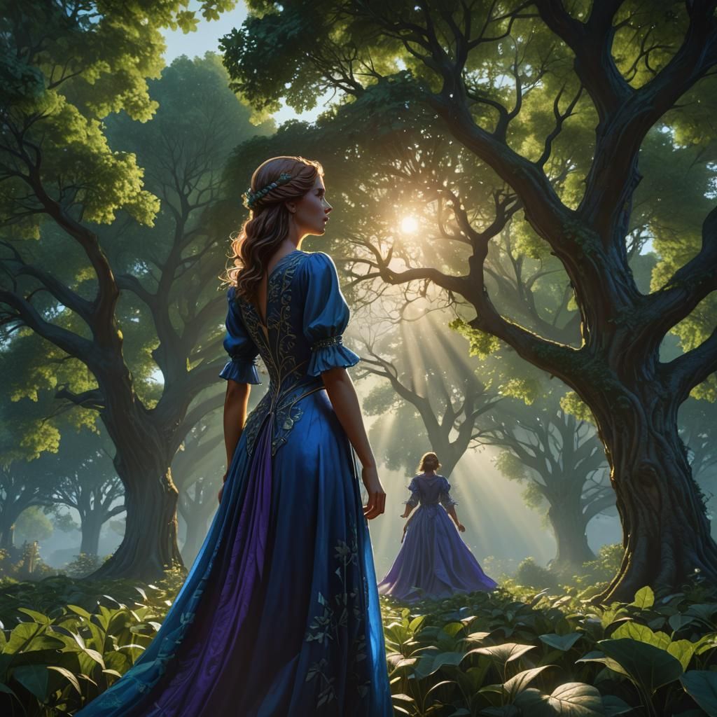 Morning Serenity in a Lush Realm