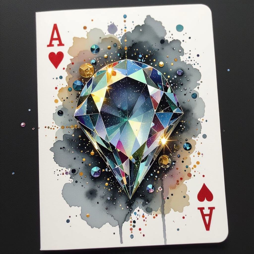 Vibrant Bioluminescent Mixed Media Abstract Art