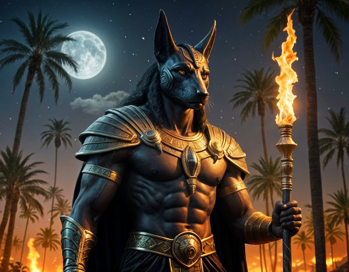 Anubis Guards Temples in Ancient Egypt