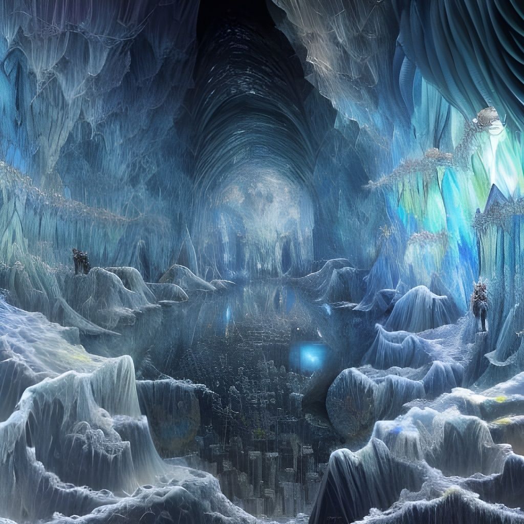 Crystal Cavern in Epic Cinematic Style