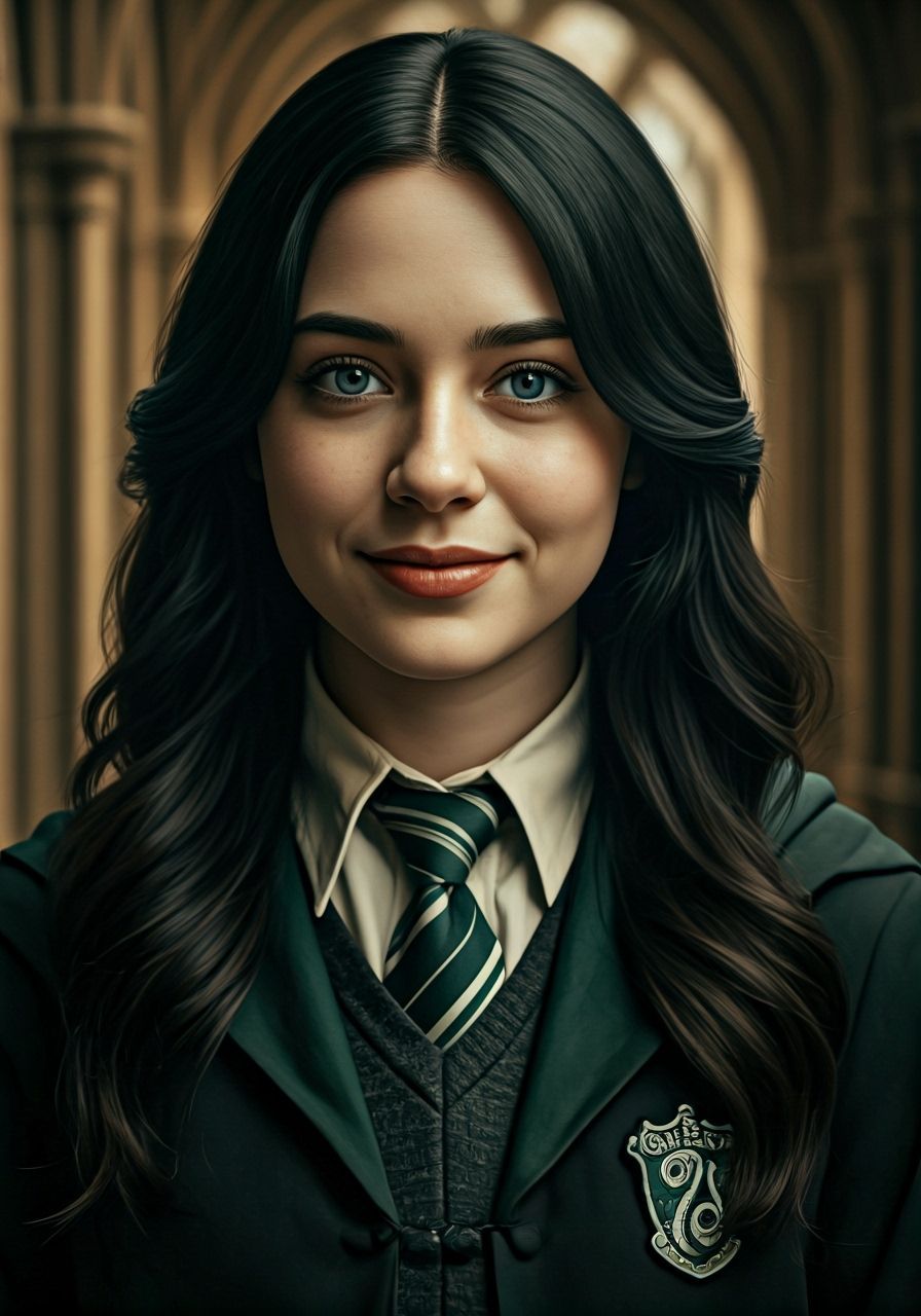 Beautiful Slytherin Student in Hogwarts, Film Still