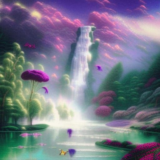 Whimsical Martian Dreamscapes Reimagined in Vibrant Fantasy