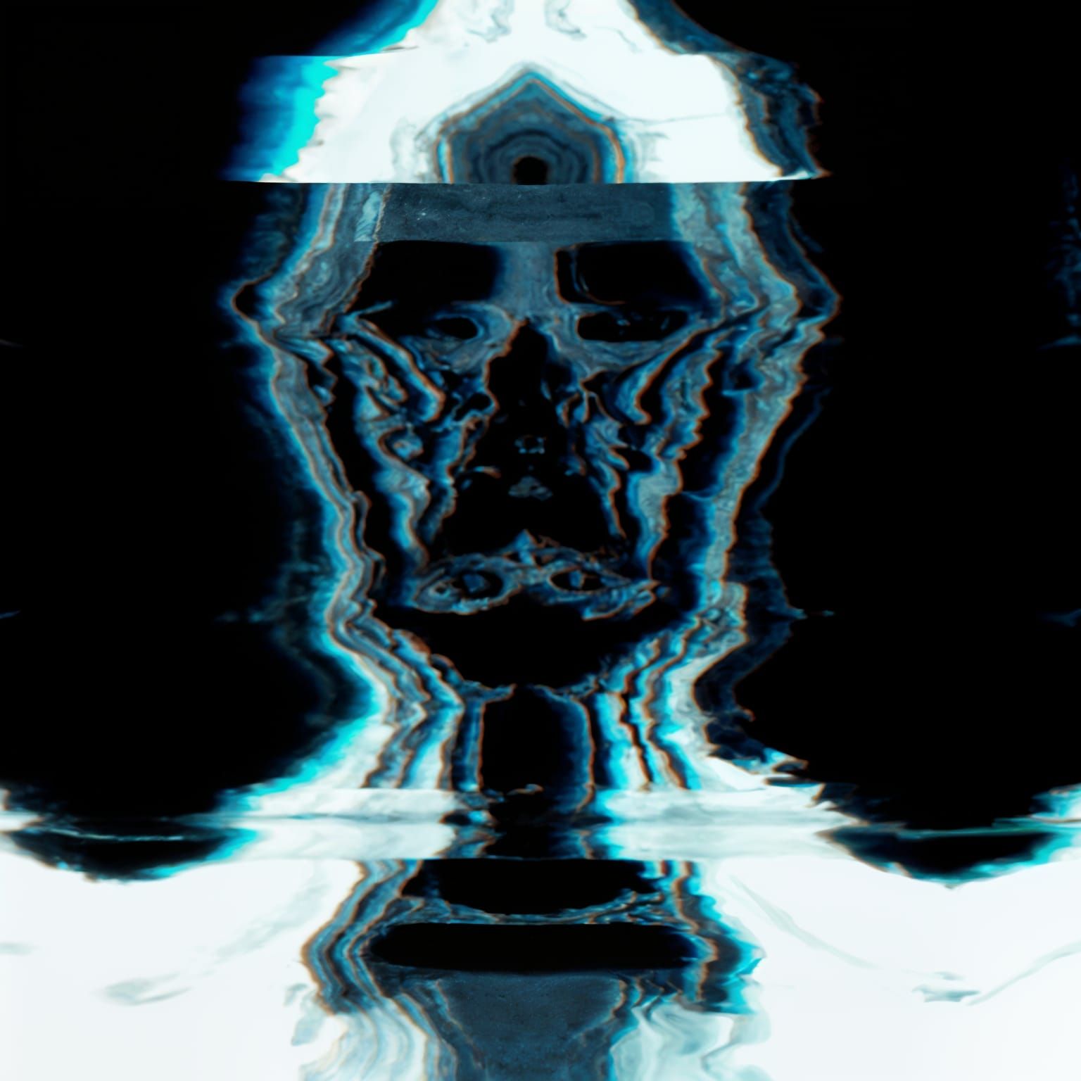 Ethereal Glitch Entity in Shattered Midnight Realms