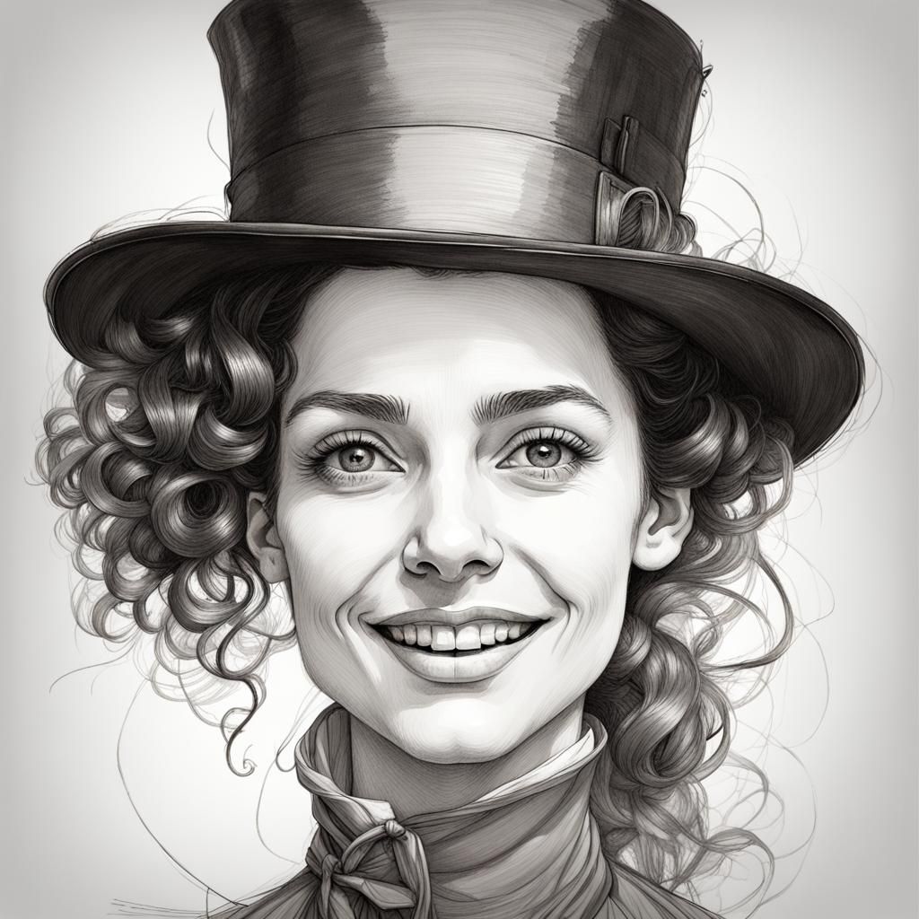 Aristocratic Lady in Top Hat