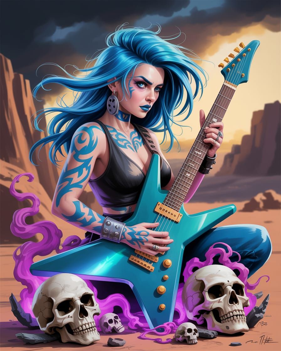 Fierce Rock Sorceress Concept Art