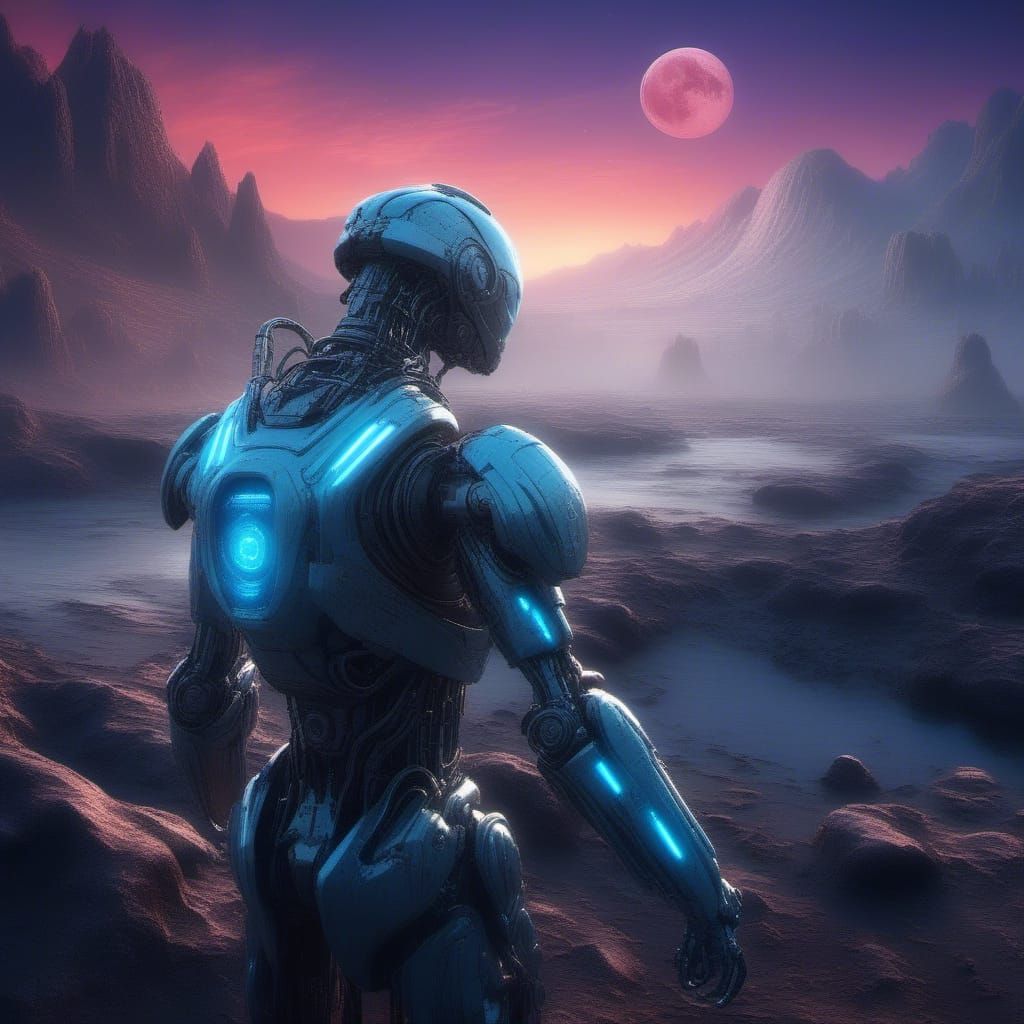 under the moon's glow Androids