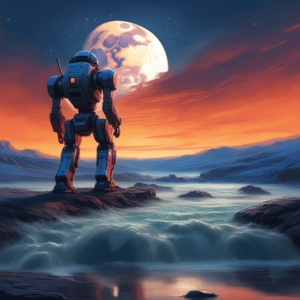 under the moon's glow Androids