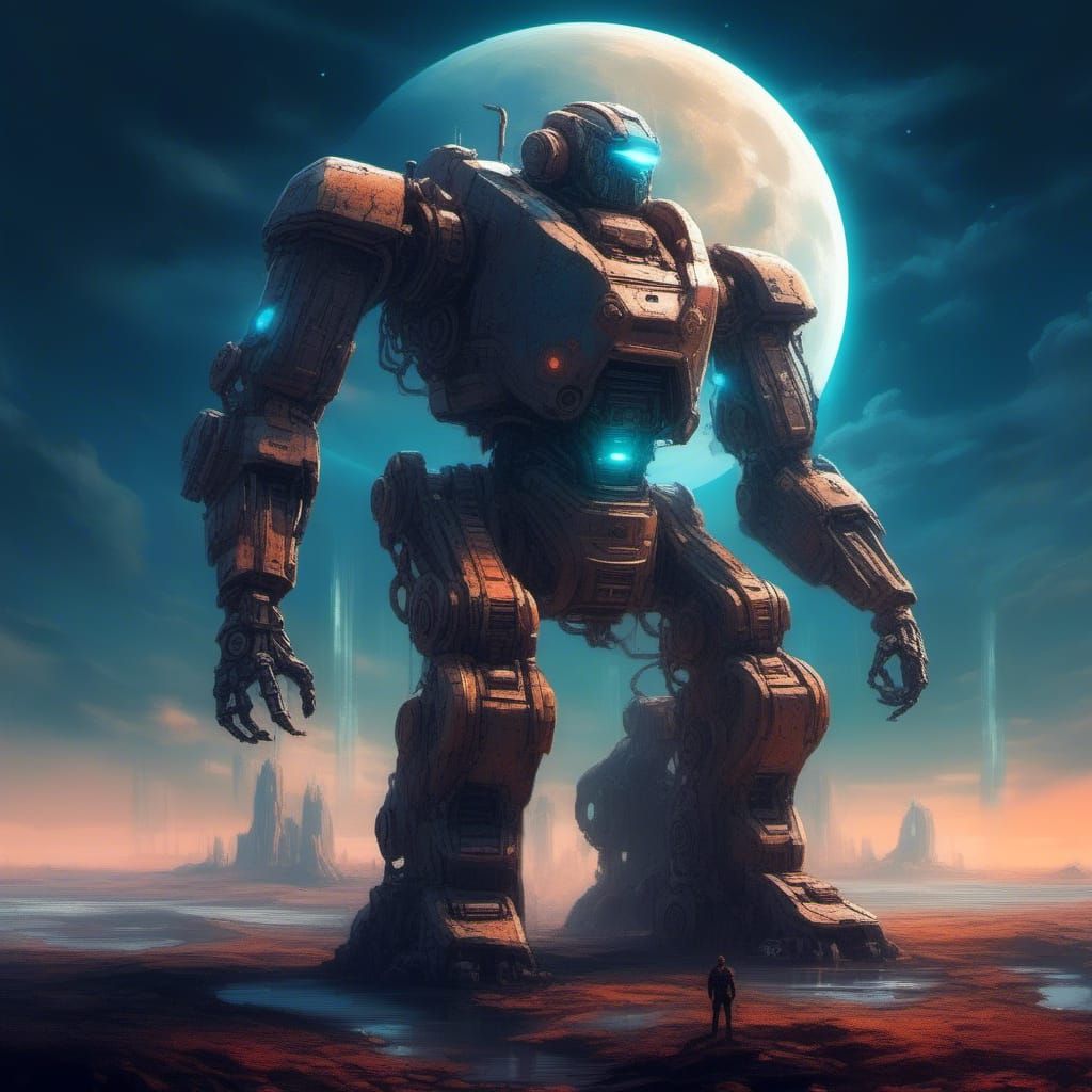 under the moon's glow Androids