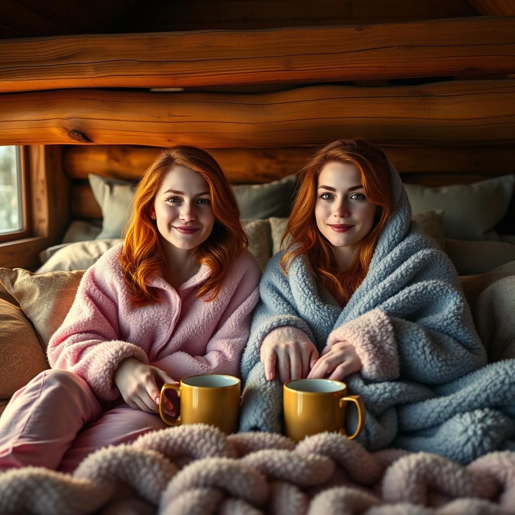 Cozy Morning Intimacy in Warm Color Palette