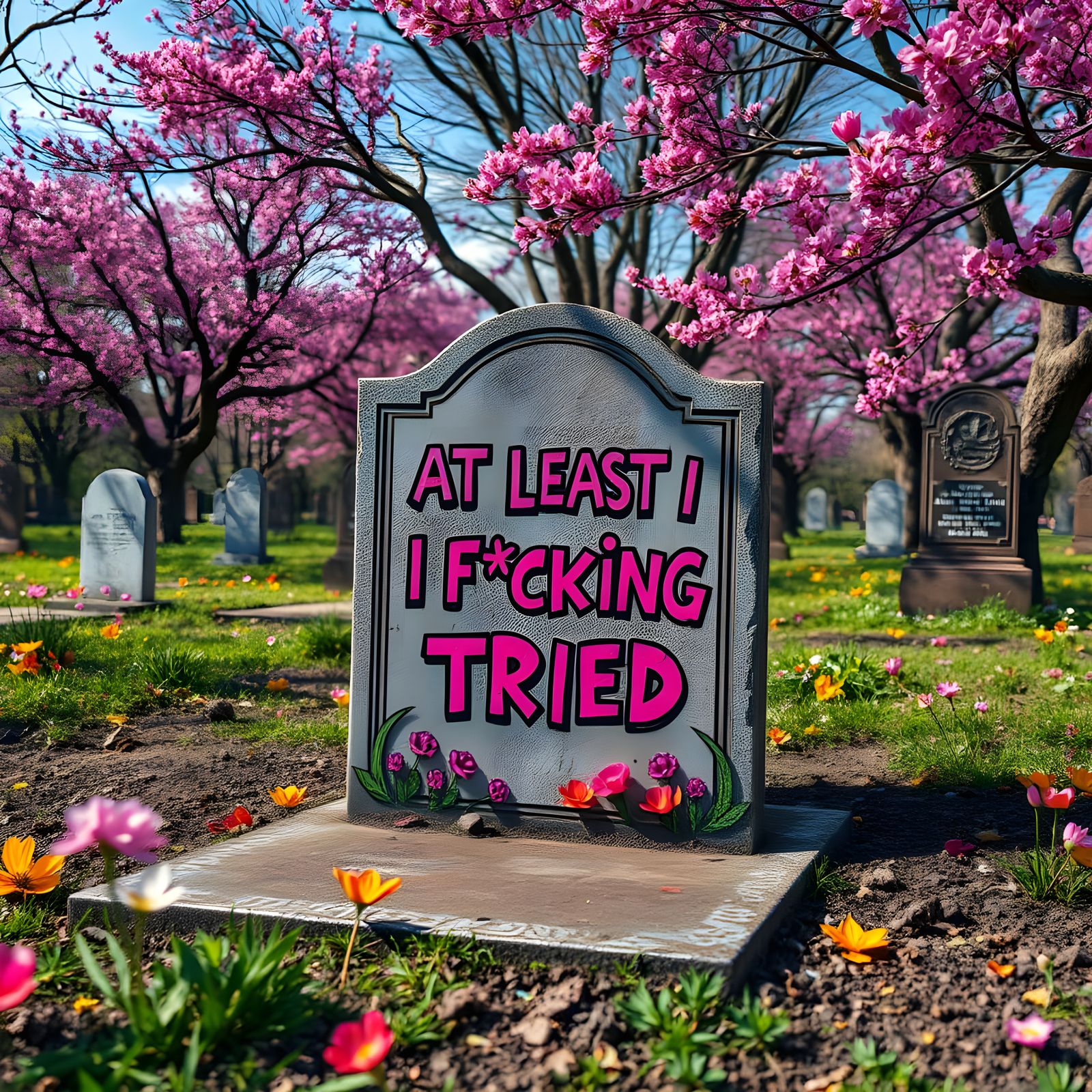 Springtime Rebellion in a Graveyard