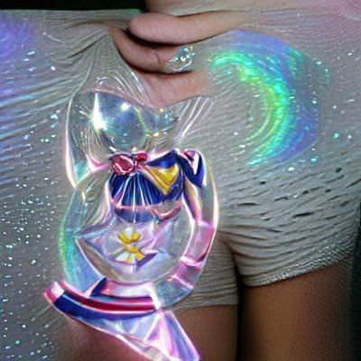 Sailor Moon in Shimmering Holographic Effect