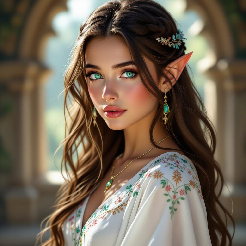 Enchanting Elf Portrait in Cinematic Fantasy Style
