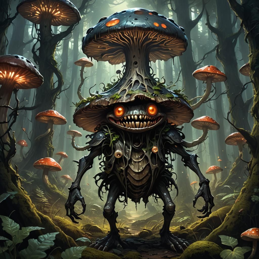 Ethereal Forest Enchantress in Dark Fantasy Style