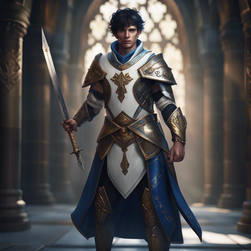 Ethereal Copper Warrior in Holy Garb