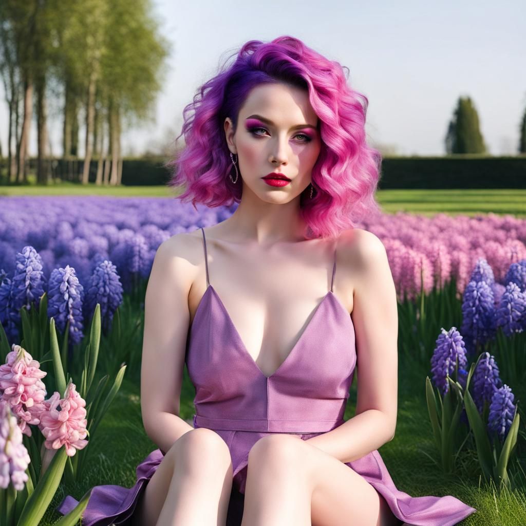 Enchanted Garden Goddess in Floral Beauty