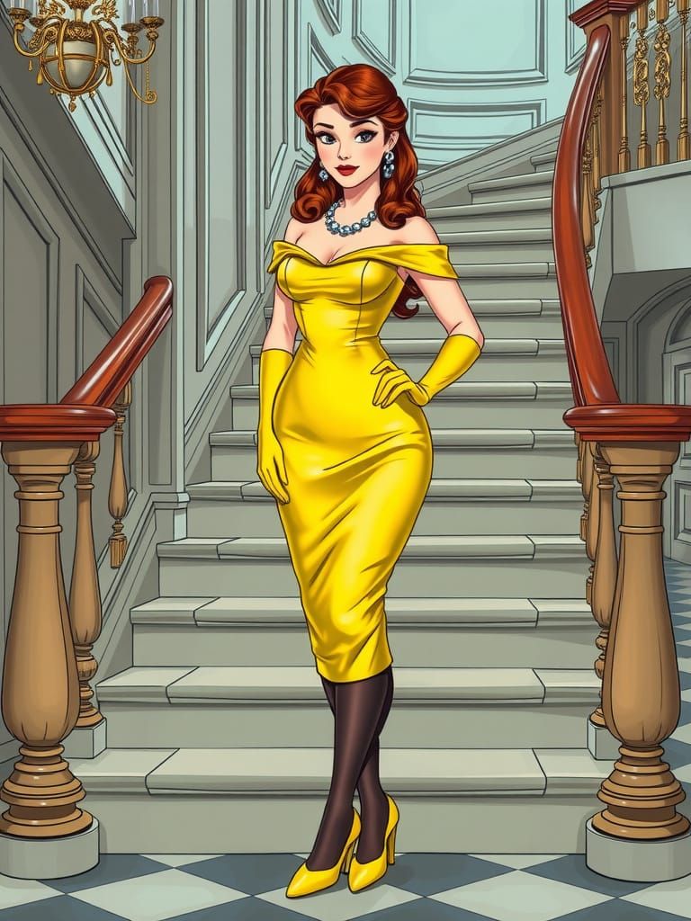 Retro Belle: 1950s Pin Up Princess in Vintage Glamour