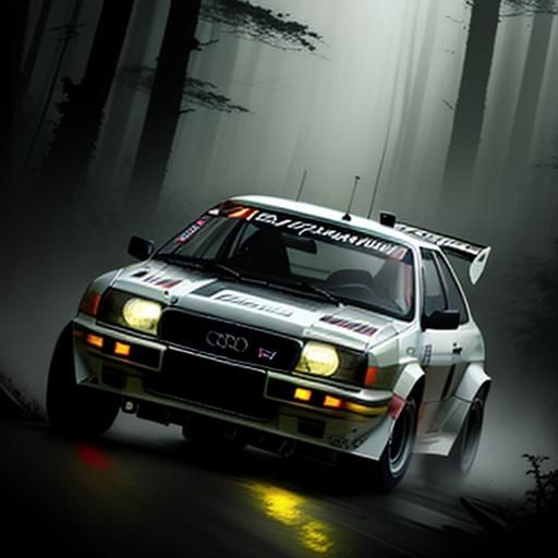 Audi quattro a2 group b rally car