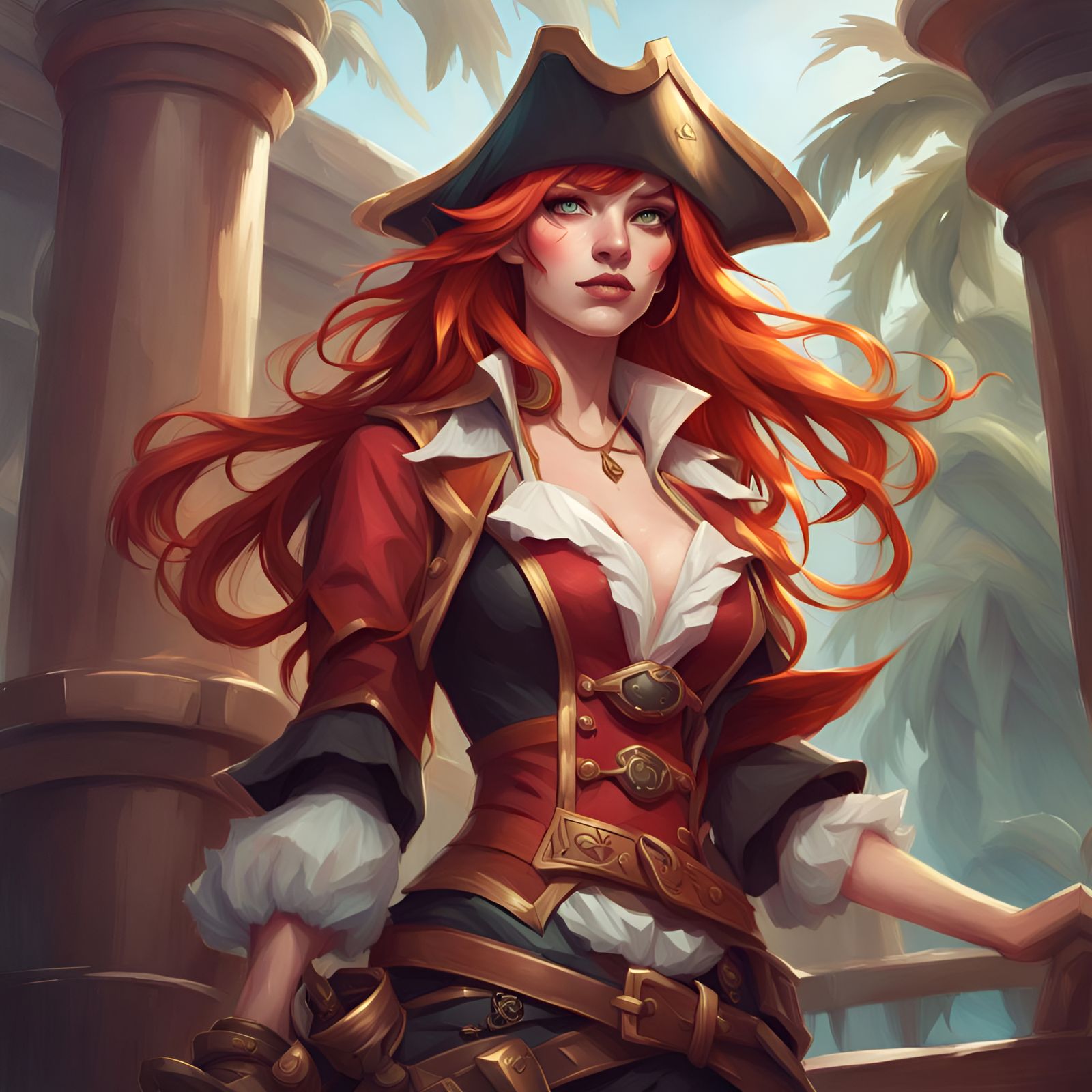 Hot RedHead Pirate Girl