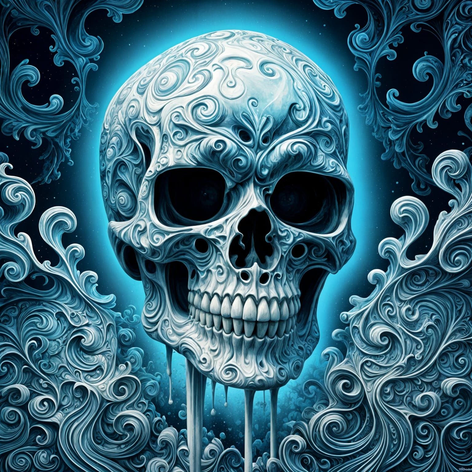 une tete de mort dessinée sur  un tube de dentifrice Guido B...