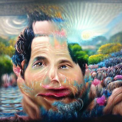 Paul Rudd as a Gorgeous God in a Detailed Oil Painting