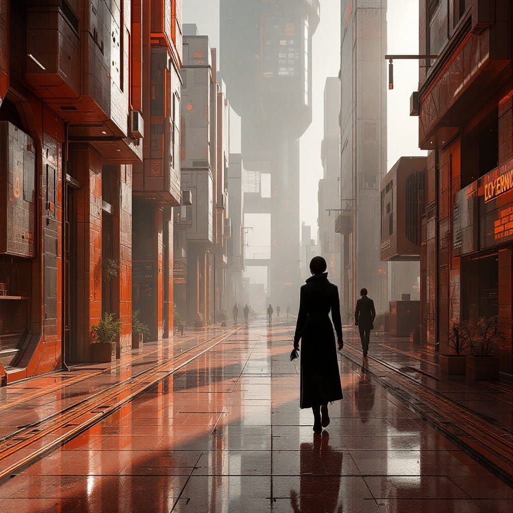 Neo-Industrial Futurism: Architectural Hyperrealism in Digit...