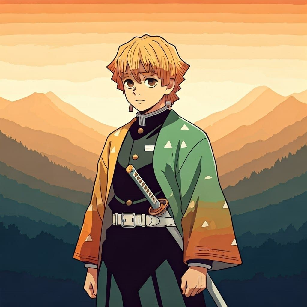 Stoic Warrior in the Misty Mountains