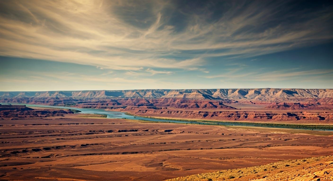 Cinematic Plains of Moab Landscape
